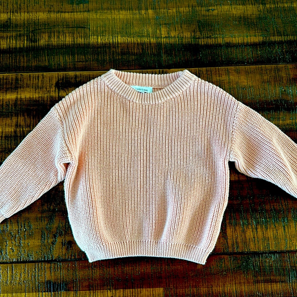 Pink Toddler Knit Sweater